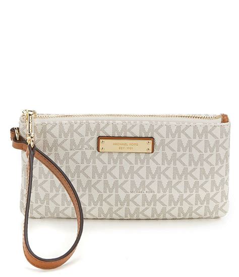 michael kors jet set signature medium wristlet|michael kors jet set wristlet.